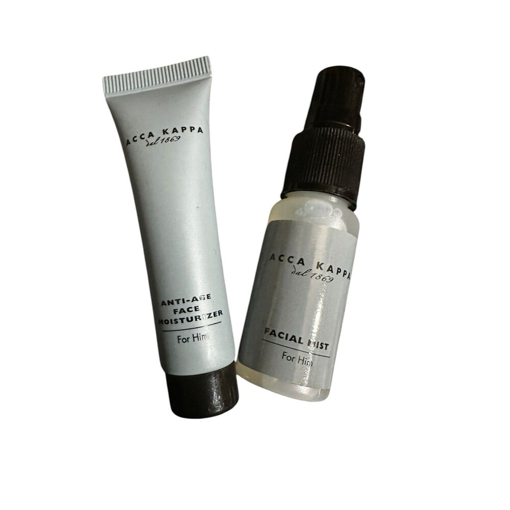 Acca Kappa Minis Anti Age Face Moisturizer 15ml & Facial Mist 18ml Travel Italy